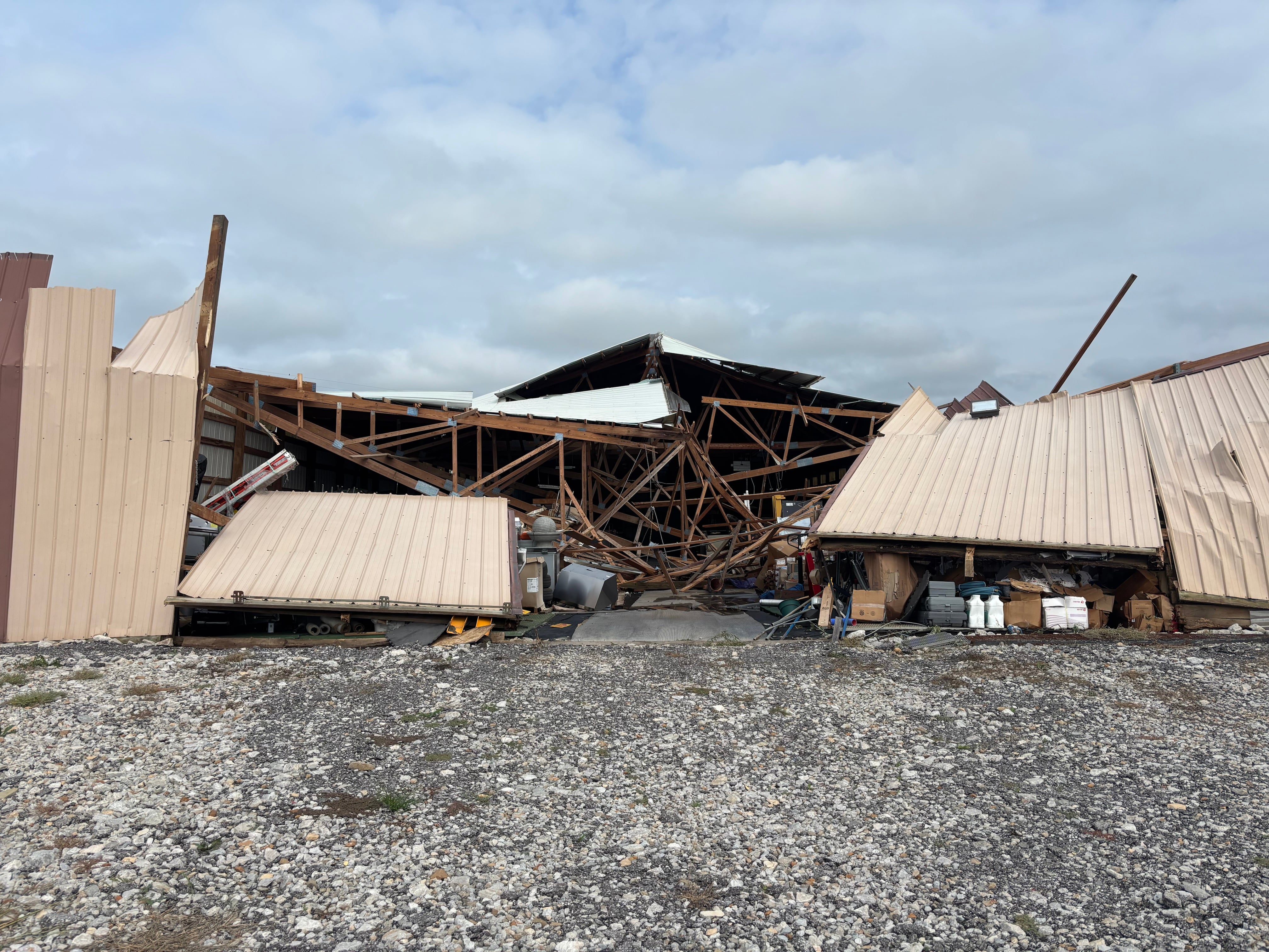 Strong Winds Cause Damage in Raymore, Missouri