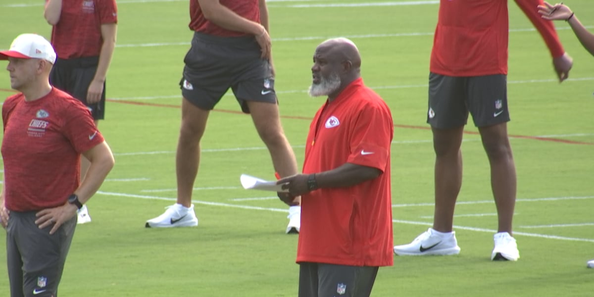 Photo: kctv5.com Eric Bieniemy Returns to Chiefs Camp After Family Tragedy in Virginia