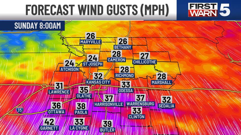 Our temperature roller coaster continues, climbing even more for Sunday.
