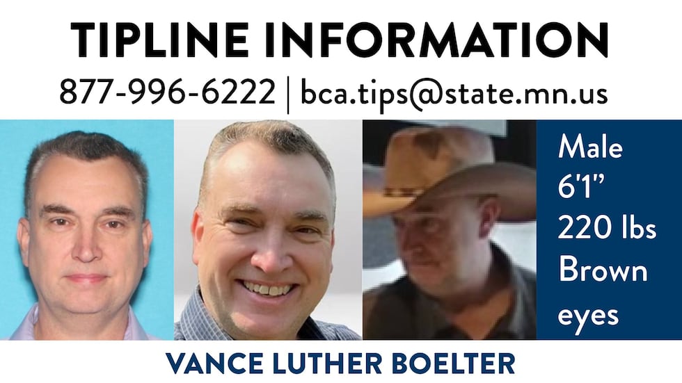 Vance Luther Boelter, 57, is wanted for the shooting of two Minnesota state lawmakers.