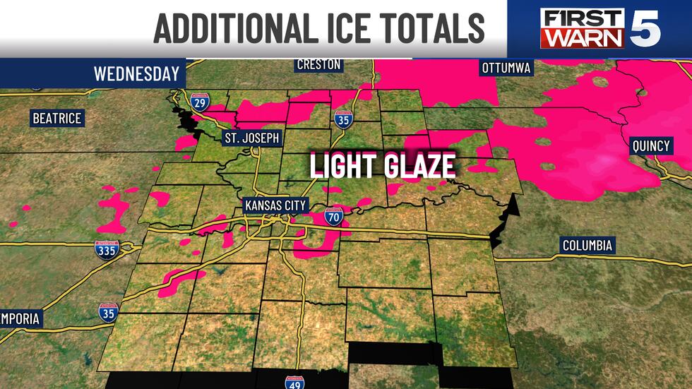 A bulk of the impactful icy conditions are done, but we still will have some mist and drizzle...