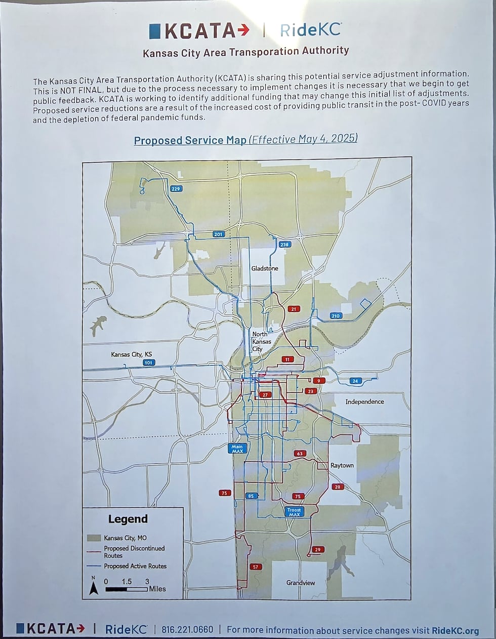 Thirteen routes that cut through the heart of Kansas City could be eliminated.