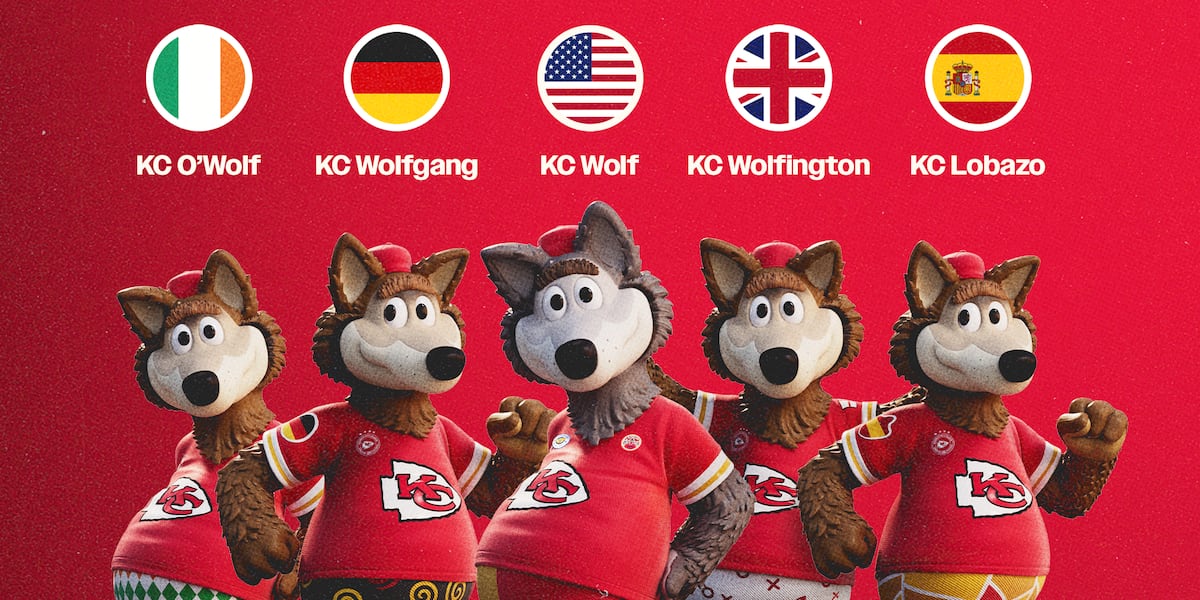 Lone wolf no more: Kansas City Chiefs unveil plans for 4 new European mascots