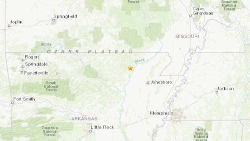 The exact location of the quake was about 3 miles southwest of Imboden, Ark. and 35 miles...