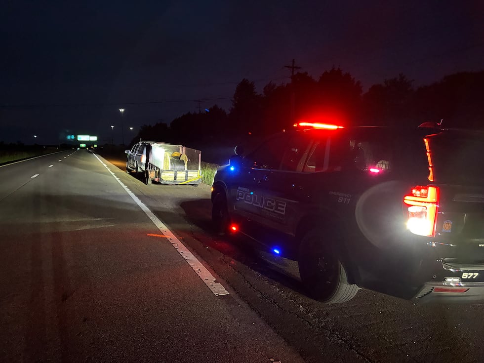 The Shawnee Police Department arrests a theft suspect on May 26, 2025.