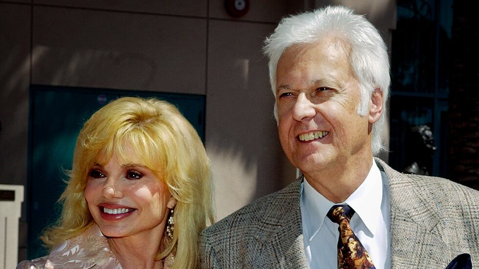 FILE - Loni Anderson and Jack Jones arrive for "The Bob Hope Memorial Tribute" show at the...