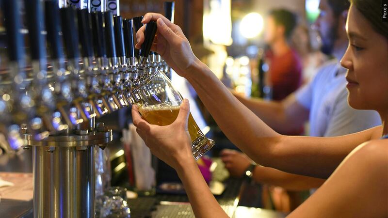 FILE - Heavy drinkers have an increased risk of brain injury, according to a new study.