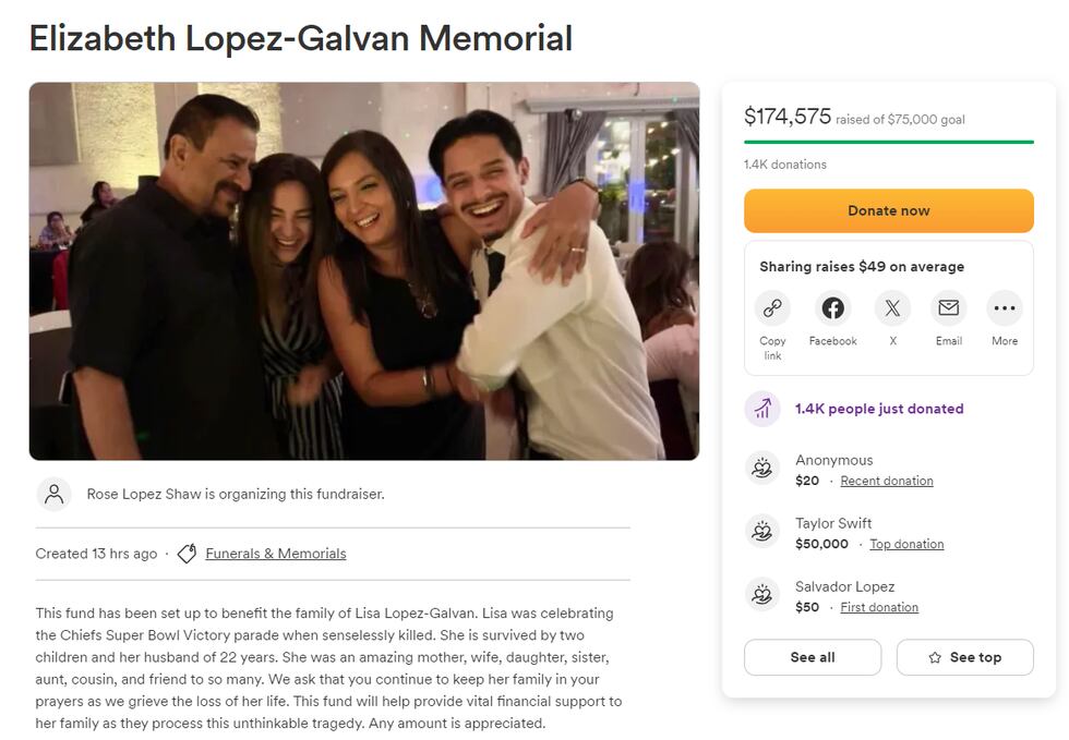 Go Fund Me, Lisa Lopez-Galvin