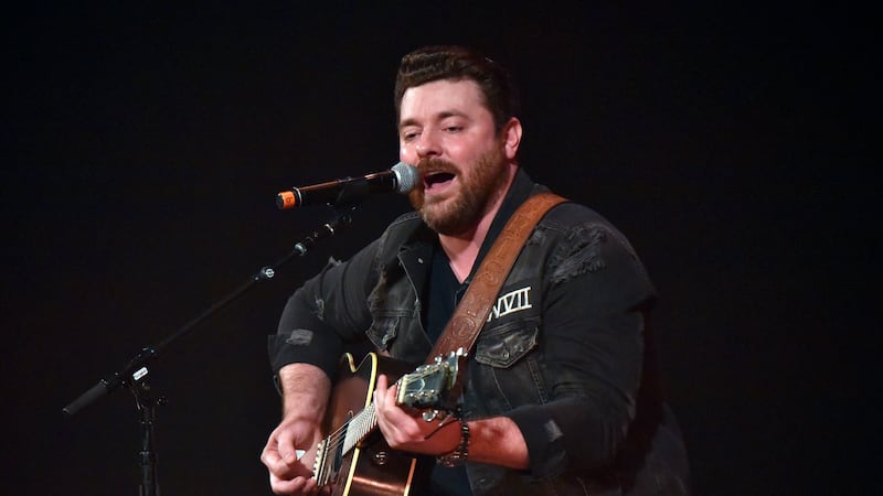 Chris Young performs during the 3rd Annual Stars and Strings Tribute at the Chicago Theatre on...