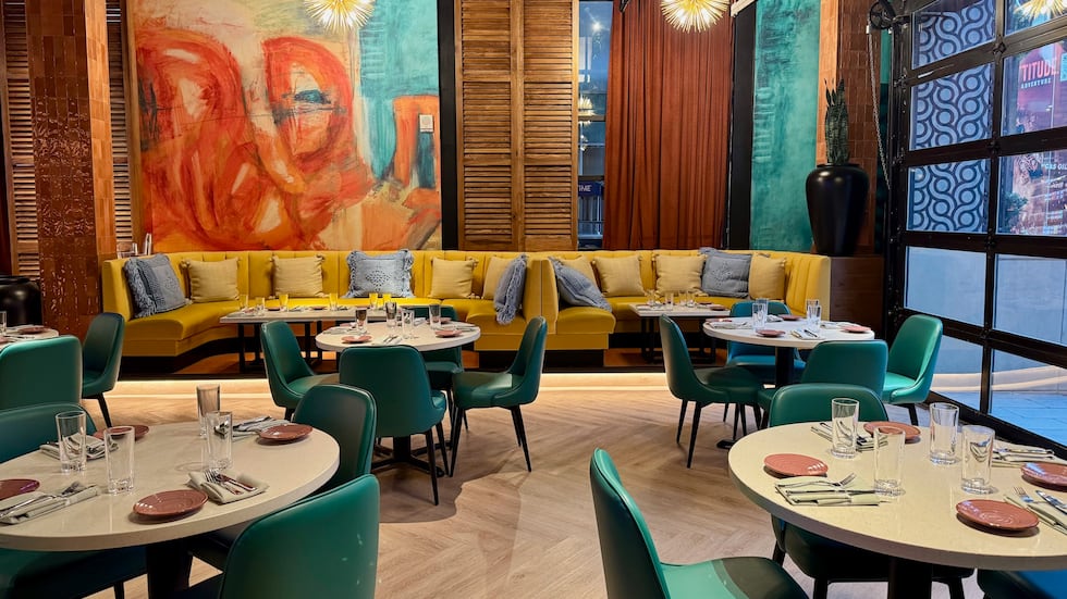 The dining area at Besos y Abrazos.