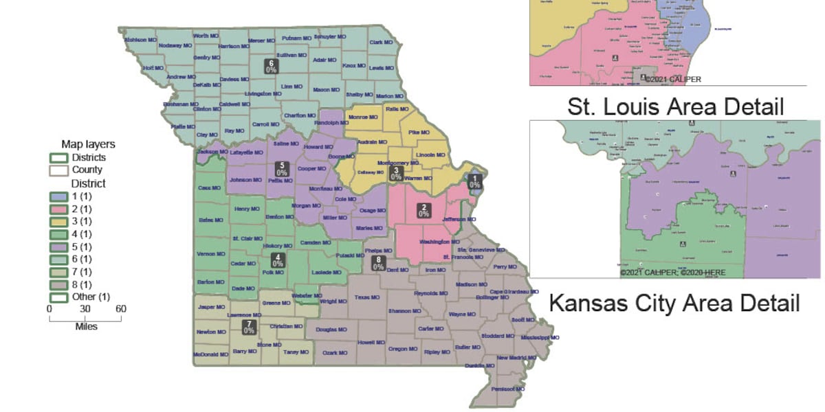 Suit claims Missouri’s new congressional map may be an unintended result