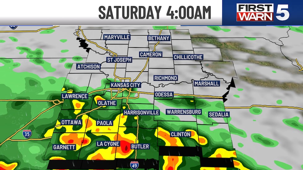 Saturday early morning radar.
