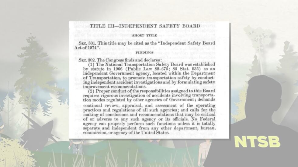 A screenshot of a piece of legislation that reads, in part: "Proper conduct of the...