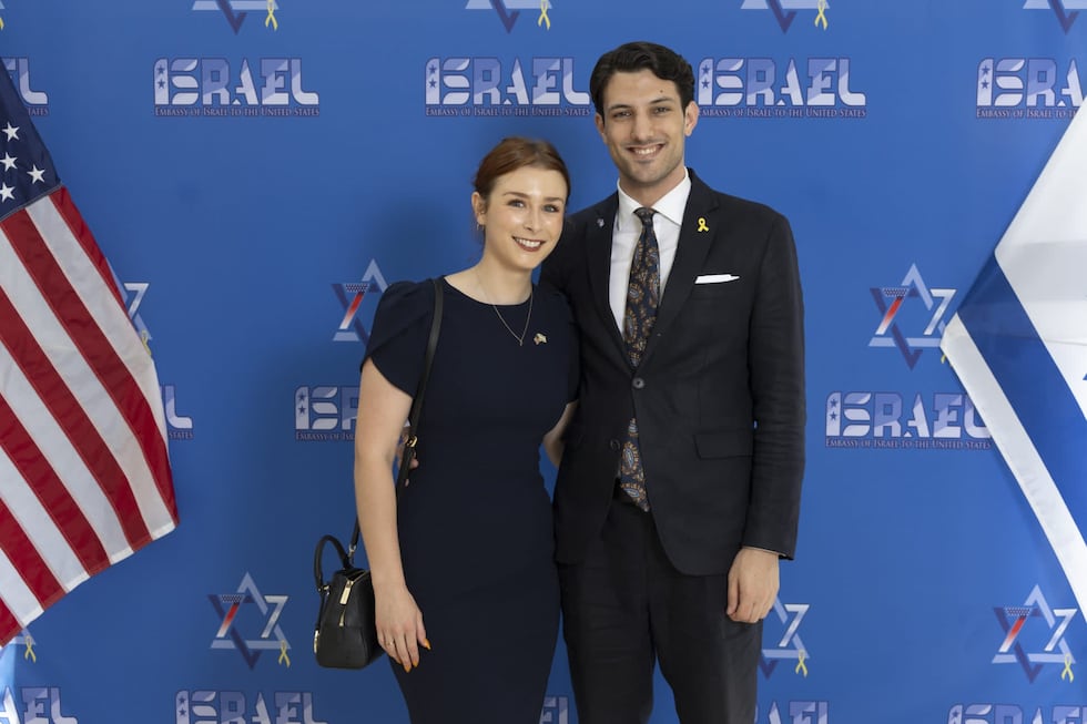 Israeli Foreign Minister Gideon Saar identified the victims as Yaron Lischinsky and Sarah...