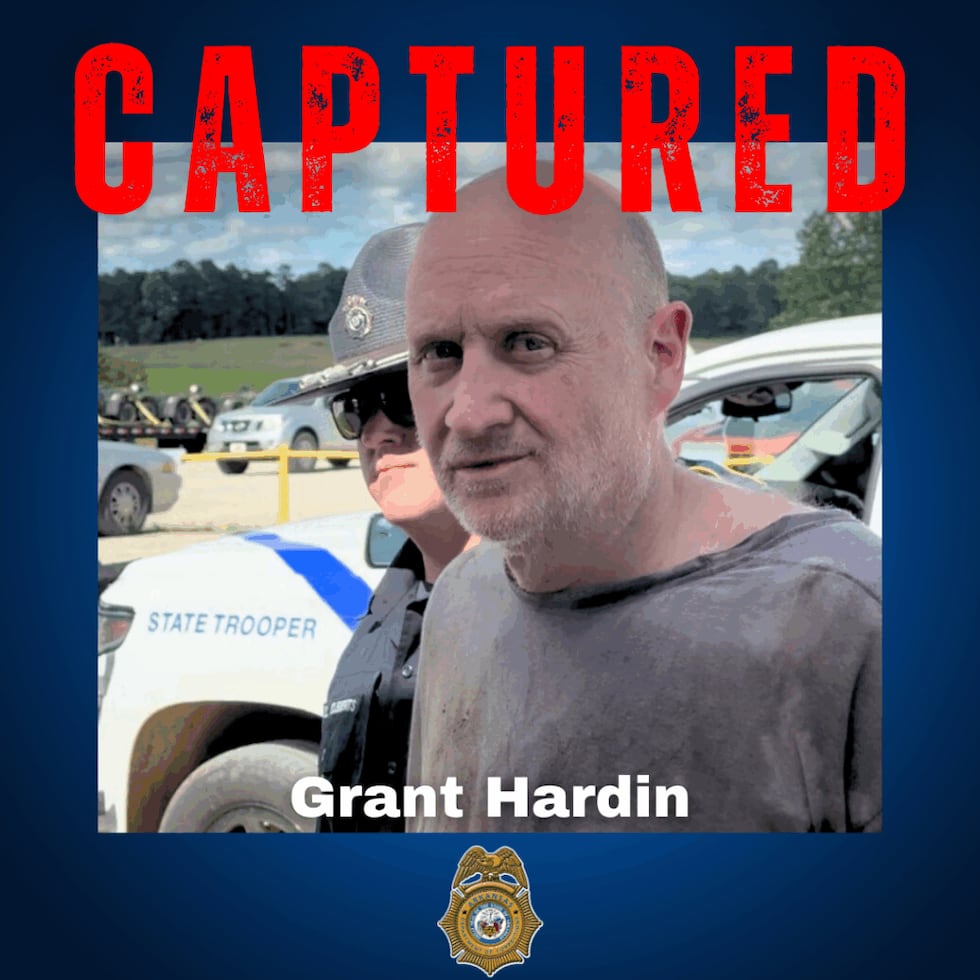 Grant Hardin captured (Courtesy: Arkansas Department of Corrections)
