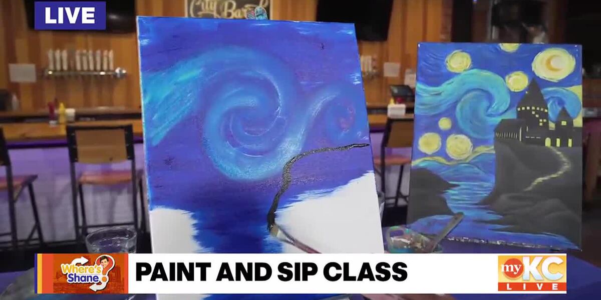 Jonnie Rae Rocha Where's Shane? Sneak Peek of Paint and Sip Class with Art by JonnieRae