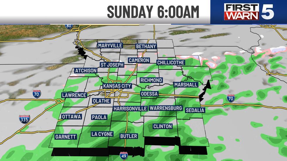 A few breaks in the clouds out there Saturday evening, but we will watch a weak system come in...