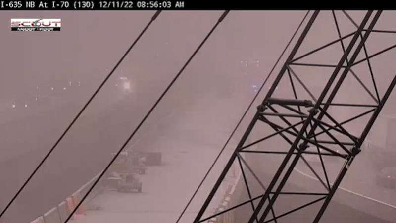 Crashes in the area of I-635 near I-70 closed the northbound area of the highway briefly...