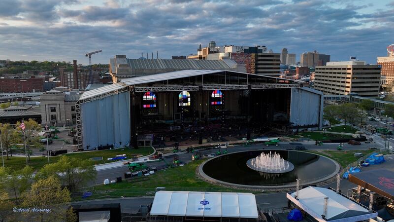 Clayton Mark of Aerial Advantage has also taken several impressive aerial photos of the scene