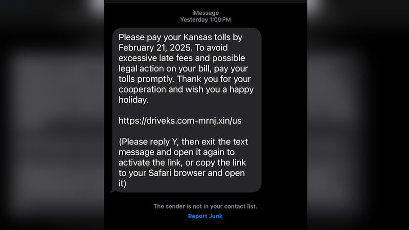 A toll text scam is making the rounds again in. This time, it's appearing on the phones of...