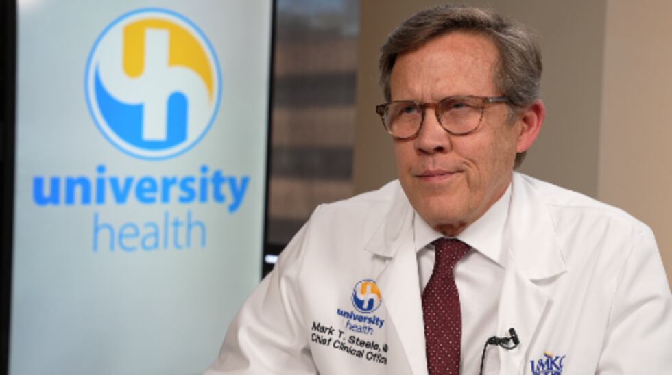 Dr. Mark Steele, University Health’s chief clinical officer, encouraged COVID testing if one...