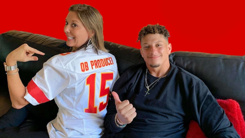 A photo of Randi Mahomes with her son, star Chiefs quarterback Patrick Mahomes. Randi was...