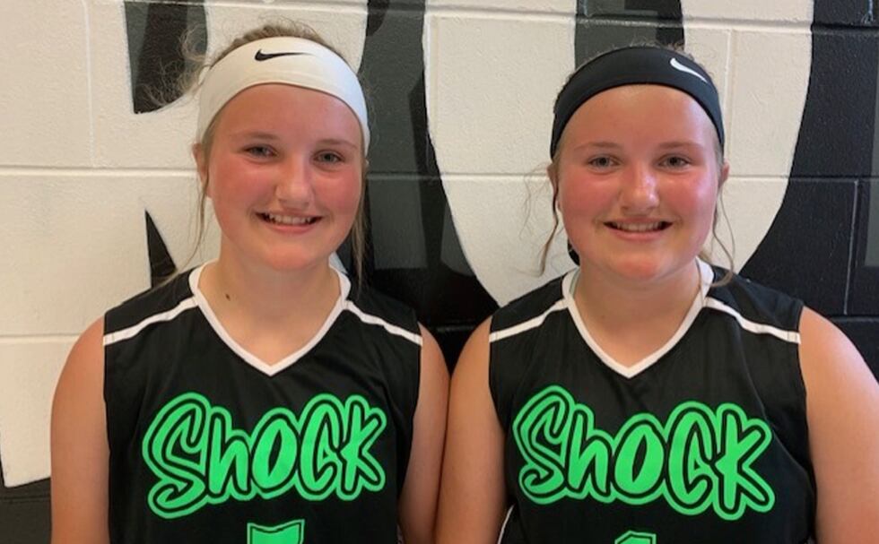 Amanda Tower and Addison Tower, twin sisters from De Soto, will pursue collegiate basketball...