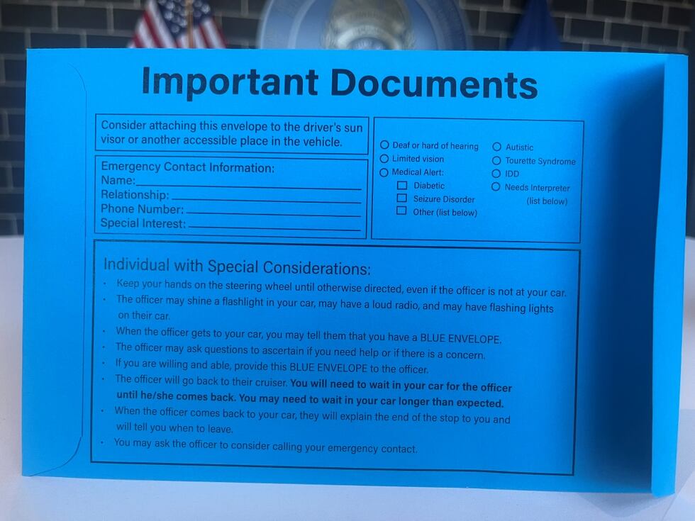 Douglas County first responders introduce ‘Blue Envelope Program’ to serve individuals with...