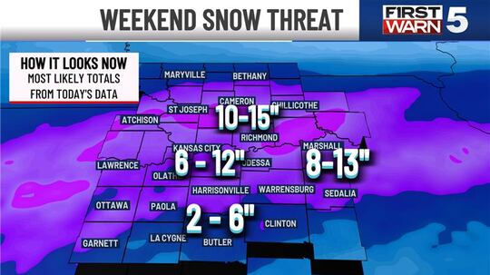 The KCTV5 First Warn Weather Team expects a significant winter storm to impact Kansas City...