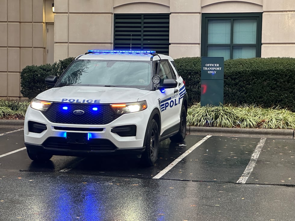 Blue 'steady lights' on Charlotte-Mecklenburg Police crusiers in all divisions to ensure...