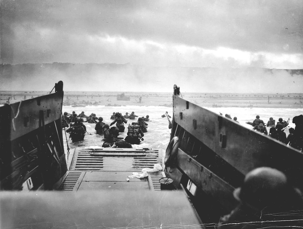 The D-Day assault on the beaches of Normandy, .