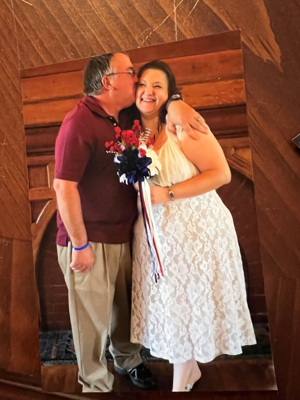 Mike and Candice Bohnsack on their wedding day.