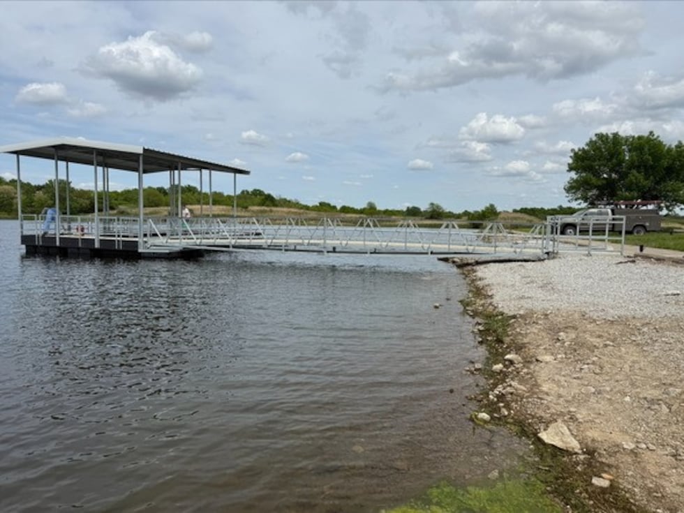 The new dock at Maple Leaf Conservation Area, photographed above, was built with a focus on...