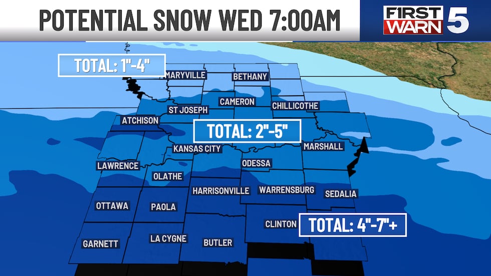 A Winter Weather Advisory is in place for far northeast Kansas and northern Missouri from 3 AM...