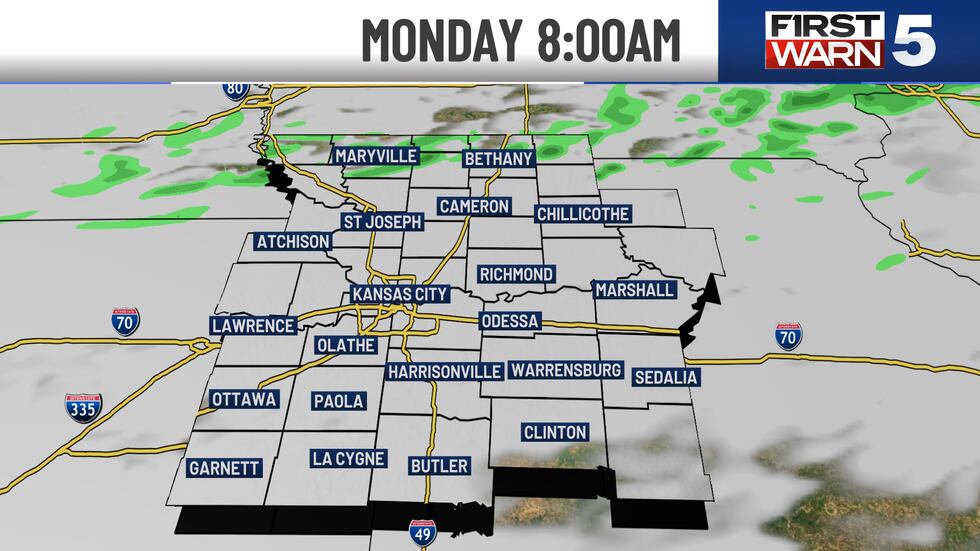 Sunday was our warmest day of the year so far, but temperatures come falling down for Monday...