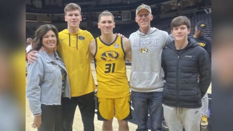 Caleb Grill and family