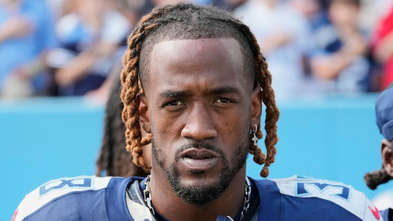 FILE - Tennessee Titans cornerback L'Jarius Sneed (38) looks on before an NFL football game...