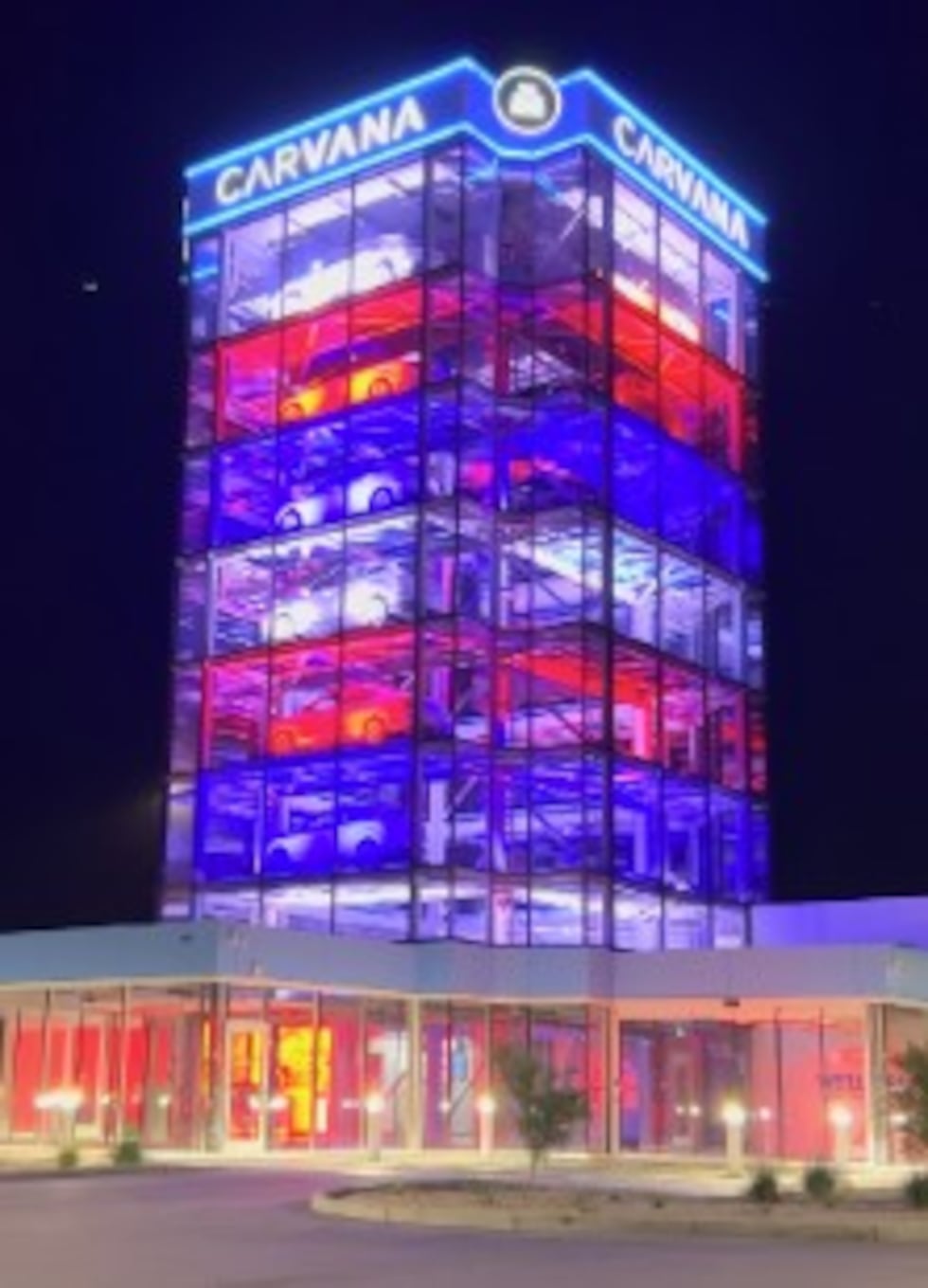 Carvana provided a picture of what it's Kansas City tower will look like over Memorial Day...