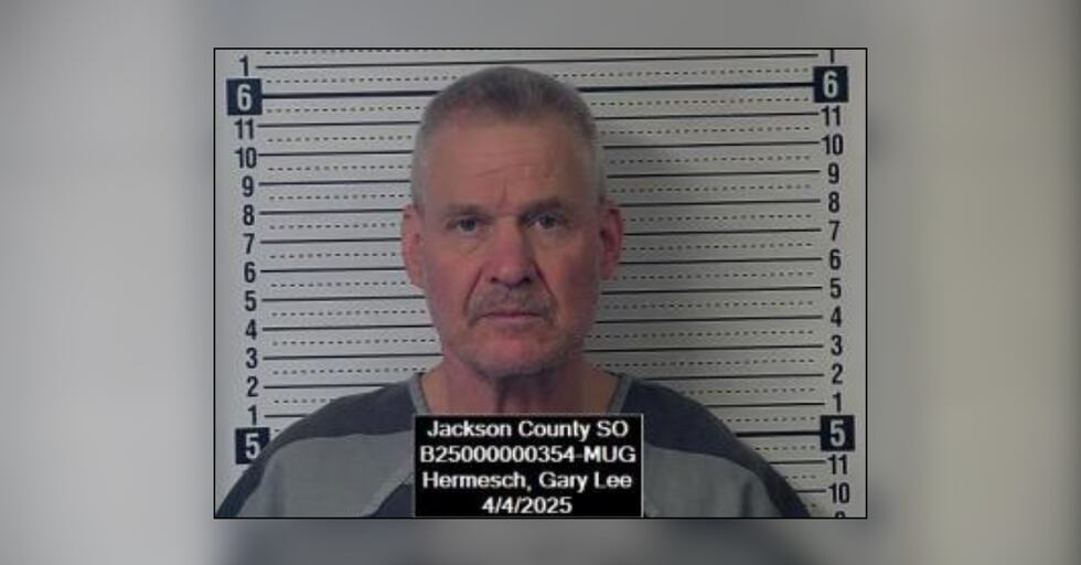 Gary L. Hermesch is being held in the Jackson County Jail for the Nemaha Co. Sheriff's Office.