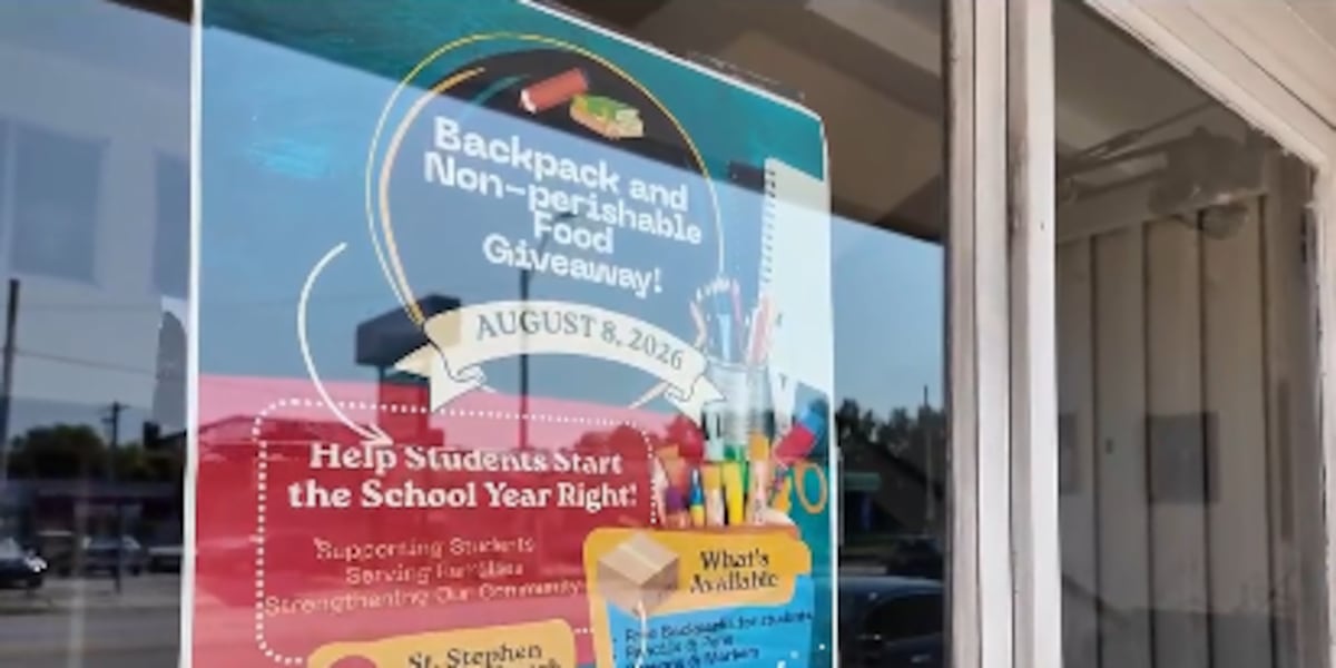 ‘You aren’t going alone:’ Kansas City church distributes free school supplies