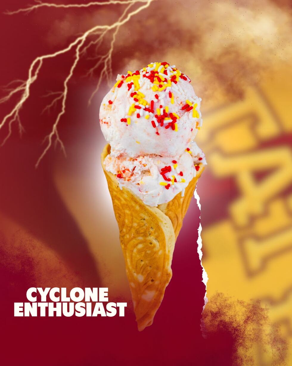 Betty Rae's ice cream shared a picture of its new Cyclone Enthusiast flavor that is available...