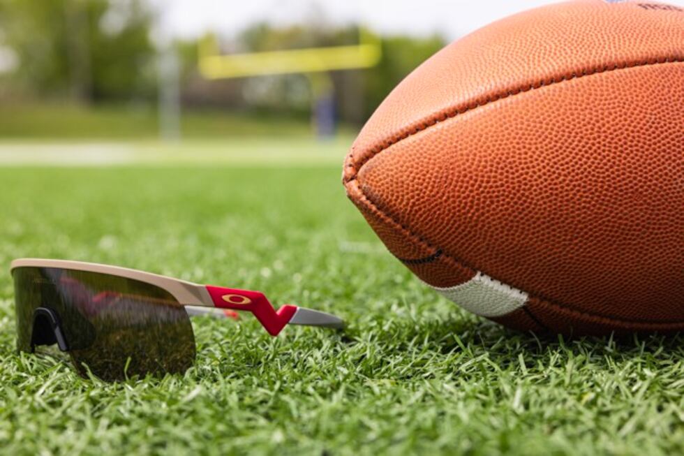 Patrick Mahomes filmed an Oakley commercial at St. Pius X High School in Kansas City, Missouri.