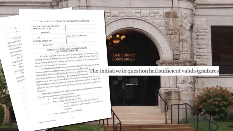 A group trying to build a casino in Missouri is feeling lucky now that a judge ruled in their...