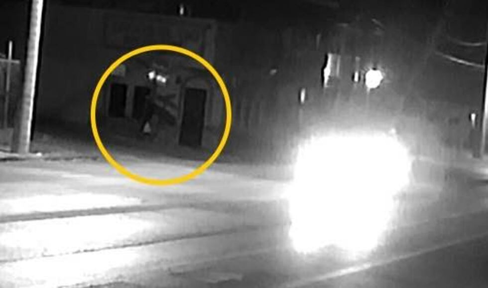 The man then turns back south, appearing to hide as Jason’s car es.