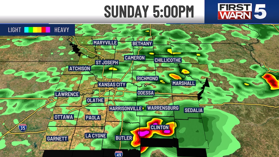 Sunday at 5 p.m.