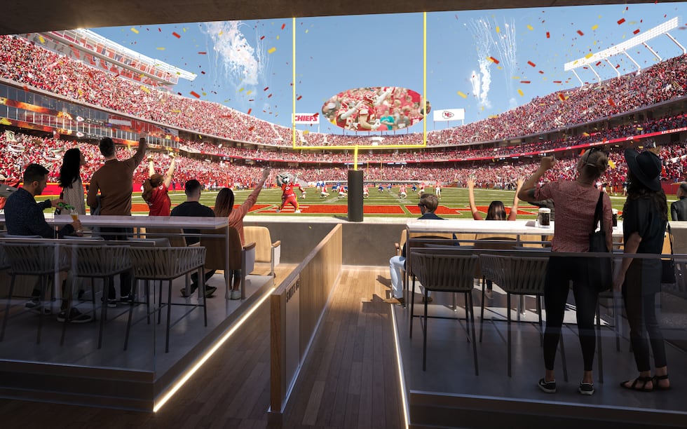 The Kansas City Chiefs released renderings of their plans to renovate Arrowhead Stadium and...