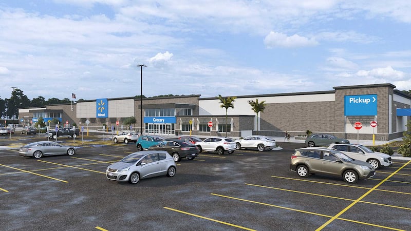 FILE -- Rendering of a new Walmart Supercenter.