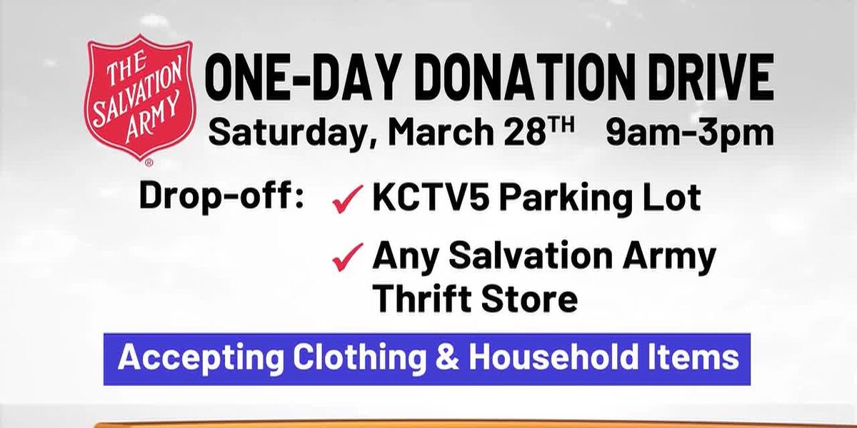 Spring Donation Salvation Army’s Spring Donation Drive