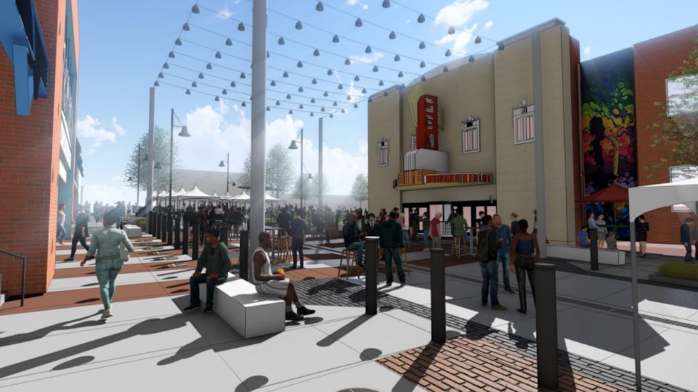 18th & Vine Pedestrian Mall Renderings