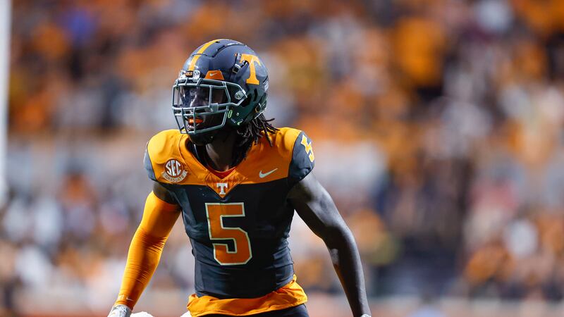 FILE - Tennessee defensive back Kamal Hadden (5) prepares to defend during an NCAA football...